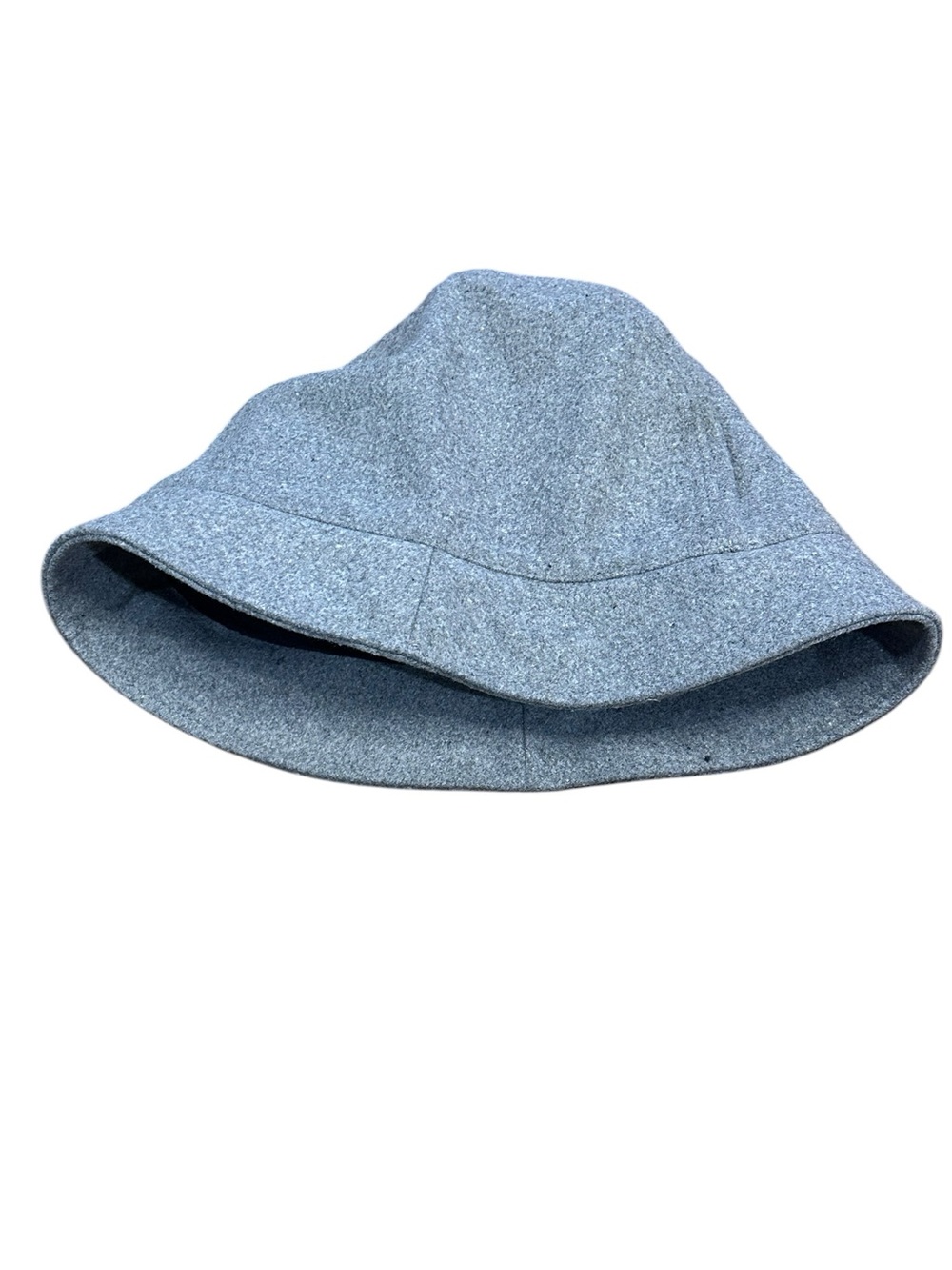 Lands’ End Women’s Cashtouch Cloche Bucket Hat Heather Gray L/XL Fleece Lined